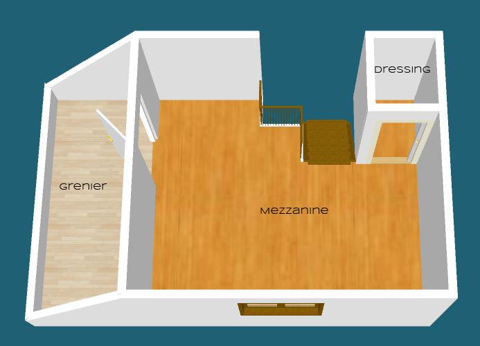 Plan du niveau 3 de la villa